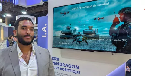Théo Pierre a présenté Pendragon à Clubic, durant VivaTech © Alexandre Boero Clubic